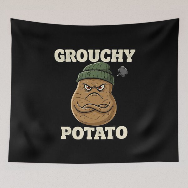 Item preview, Grouchy Potato Quote Humor Mom Fun Dad Sweet Joy Lovers Frie designed and sold by DanielleTonia.