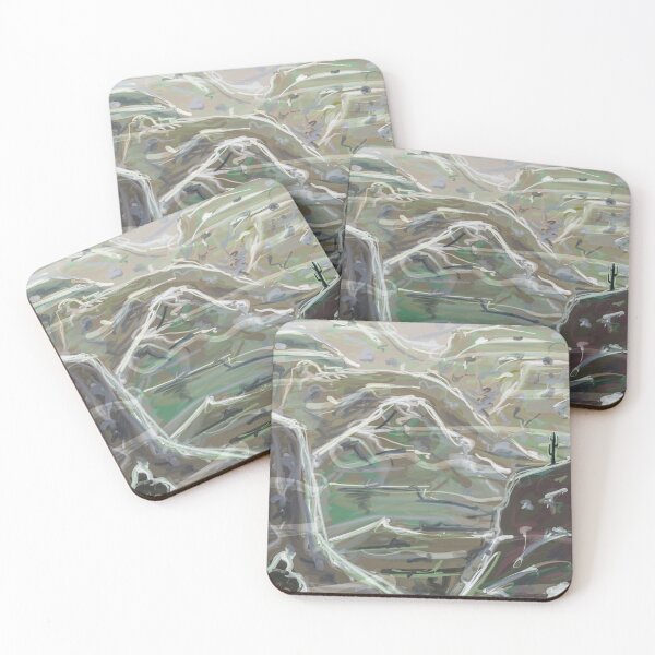 Item preview, Misty Canyon: Abstract and Ethereal Digital Landscape in Earthy Tones designed and sold by Keltoi-art.