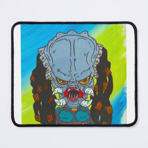 Item preview, Cosmic Hunter Mask – Neon Sci-Fi Warrior Art designed and sold by The-painted-sb.