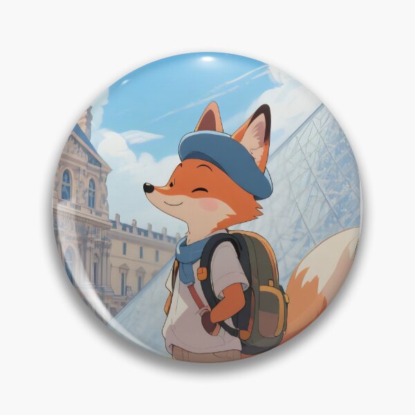 Item preview, Cute Fox In The Louvre Museum Paris designed and sold by Aguilar Trips.