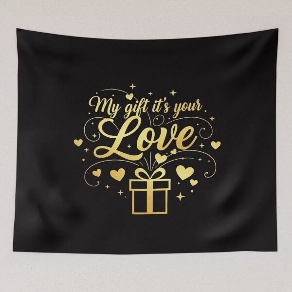 Item preview, Your Love Is My Gift Clipart | Romantic T-Shirt Design PNG | Valentine’s Gift Design | High-Quality PNG + 10 Premium Mockups | Digital Download designed and sold by Omikook.