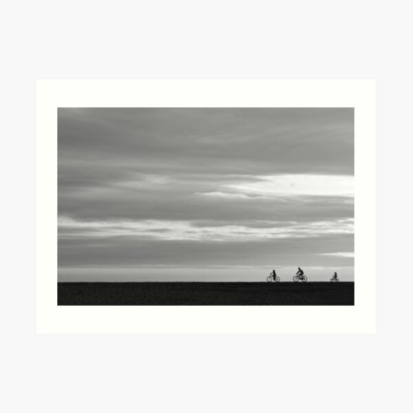 Cycling Back Art Print
