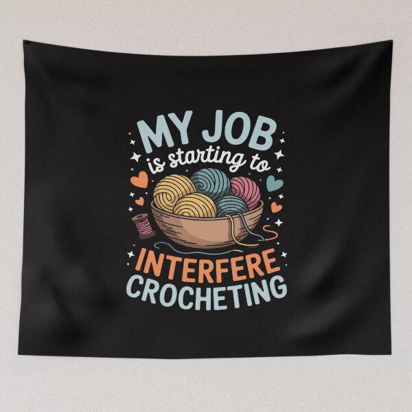 Item preview, Crocheter Job Crochet Knitting Crafter Crafting Expert designed and sold by MuteElevent.