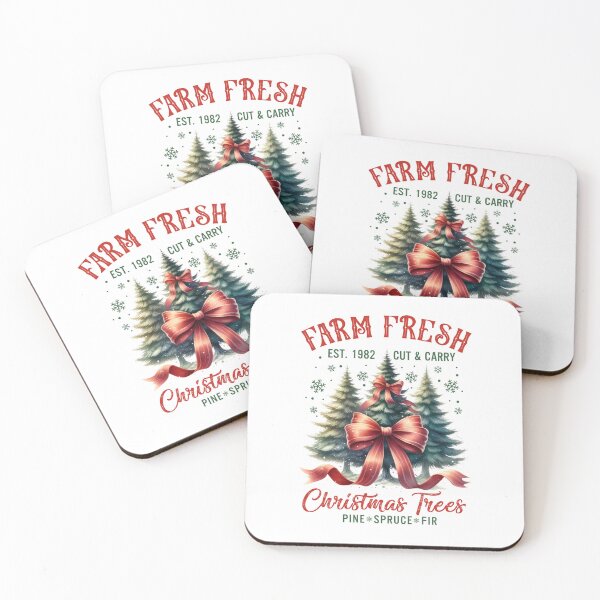 Item preview, Farm Fresh Cut and Carry Christmas Trees Vintage Holiday Design designed and sold by lojadpop.