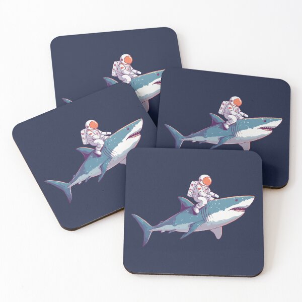 Item preview, Astronaut On Shark designed and sold by Gkinoki.