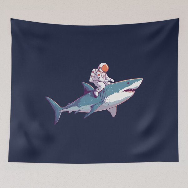 Item preview, Astronaut On Shark designed and sold by Gkinoki.