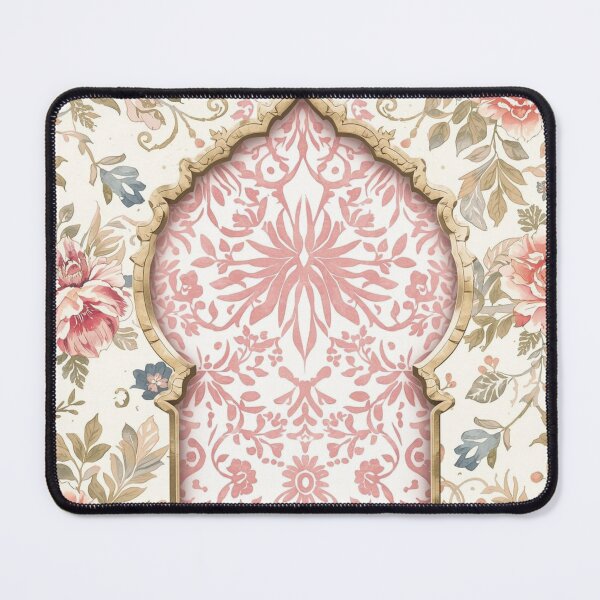 Item preview, Vintage Floral Moroccan Arch Design designed and sold by NisaaNotes.