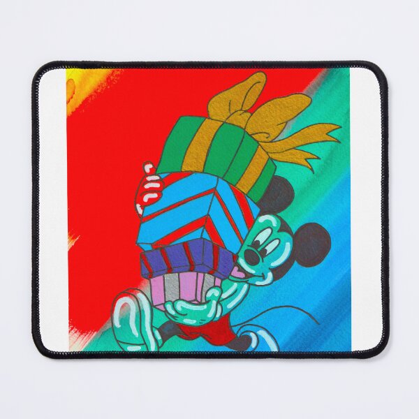 Item preview, Whimsical Gift-Gathering Mouse – Colourful Holiday Art Illustration designed and sold by The-painted-sb.