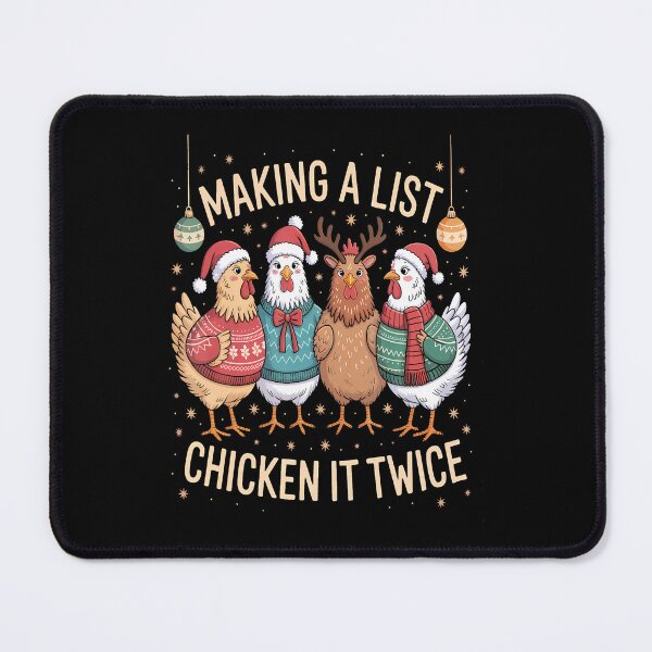 Item preview, Making A List Chicken It Twice Funny Christmas Farmer designed and sold by CharleenEdith.
