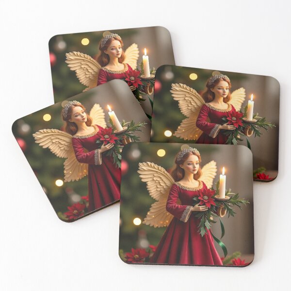 Item preview, Christmas Candle Angel – Light of the Season designed and sold by Buttonquill.