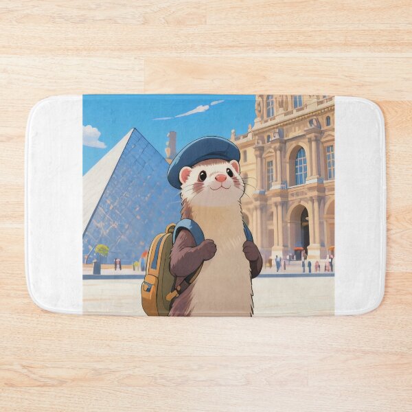 Item preview, Cute Ferret In The Louvre Museum Paris designed and sold by Aguilar Trips.