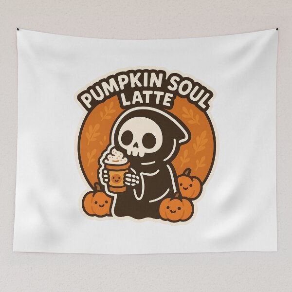 Item preview, Pumpkin Soul Latte - Grim Reaper Fall Seasons designed and sold by Cheerioza.