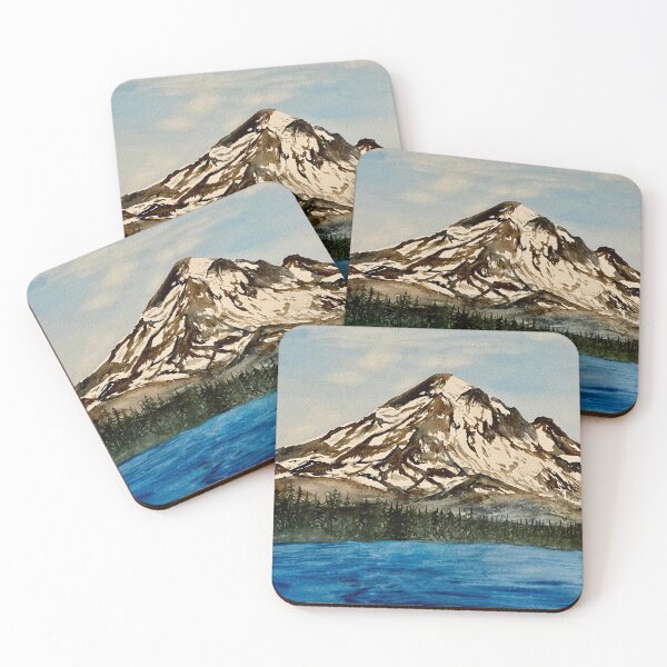 Item preview, Mount Hood at Lost Lake designed and sold by Lisa Neuman Watercolors.