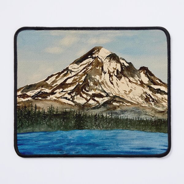 Item preview, Mount Hood at Lost Lake designed and sold by Lisa Neuman Watercolors.