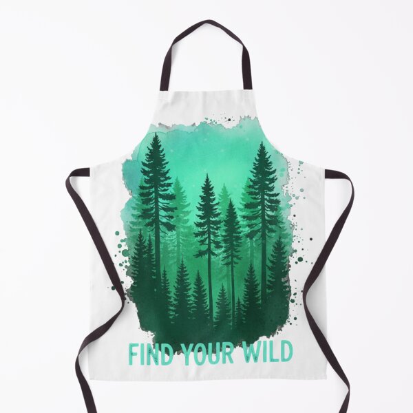 Item preview, Find Your Wild Watercolor Pine Forest Aesthetic designed and sold by BoringClothes .