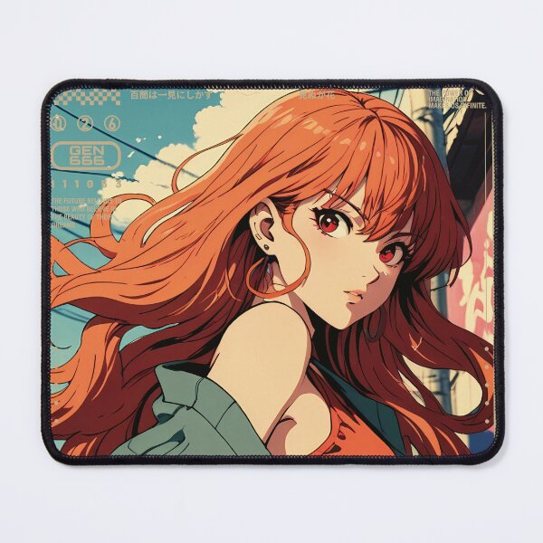 Item preview, Anime Girl with red hair designed and sold by BOZGO.