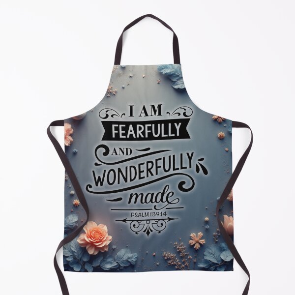 Item preview, Psalm 139:14 “Fearfully and Wonderfully Made” Christian Floral Art – Inspirational Bible Verse Design designed and sold by Alaska Magick.