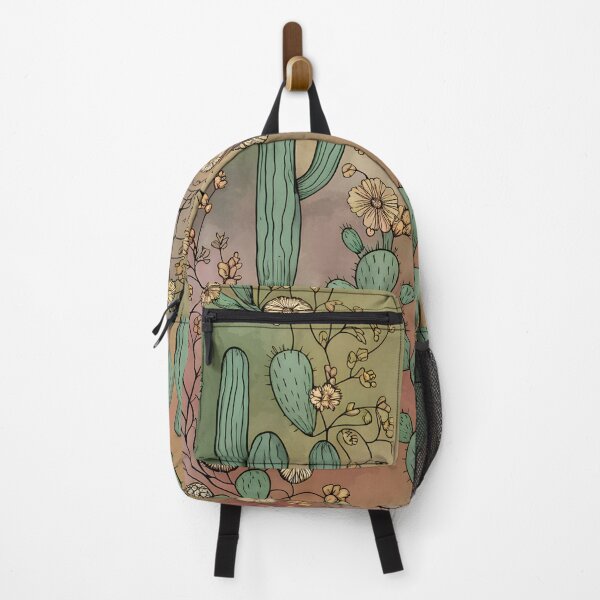 Item preview, Boho Watercolor Cactus With Flowers designed and sold by CoastalEmp.