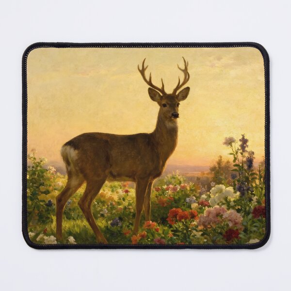 Item preview, Deer in the Flowers I designed and sold by Silver Calico Studio.