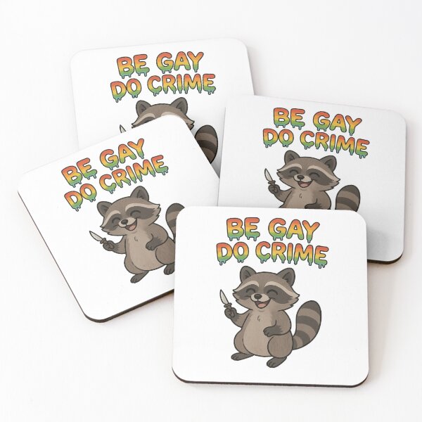 Item preview, Be Gay Do Crime Raccoon designed and sold by TwillTees.