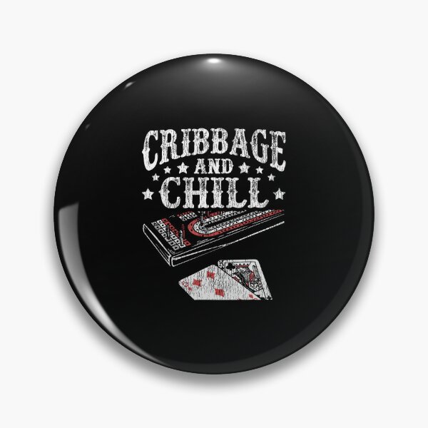 Item preview, Cribbage And Chill Gambling Poker Card Game Cribbage designed and sold by MavisJoseph.