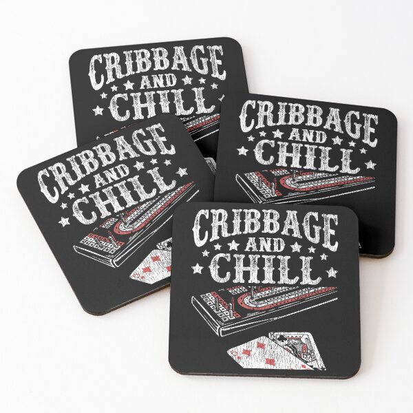 Item preview, Cribbage And Chill Gambling Poker Card Game Cribbage designed and sold by MavisJoseph.