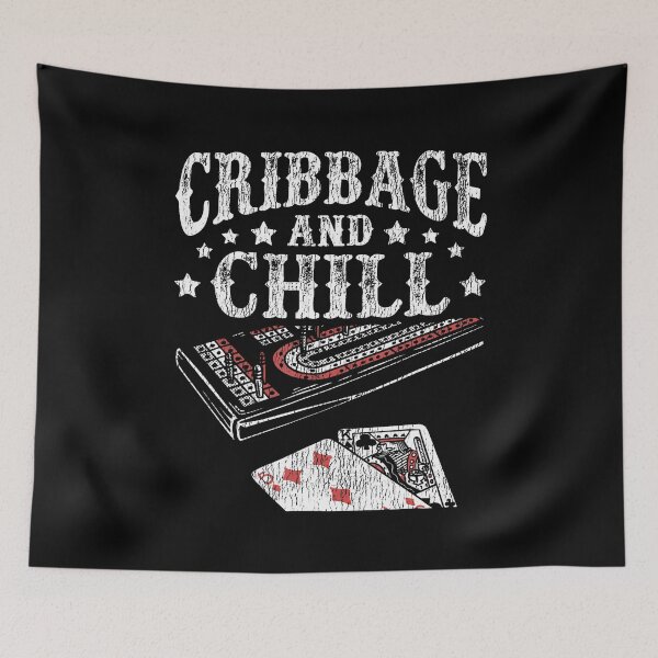 Item preview, Cribbage And Chill Gambling Poker Card Game Cribbage designed and sold by MavisJoseph.