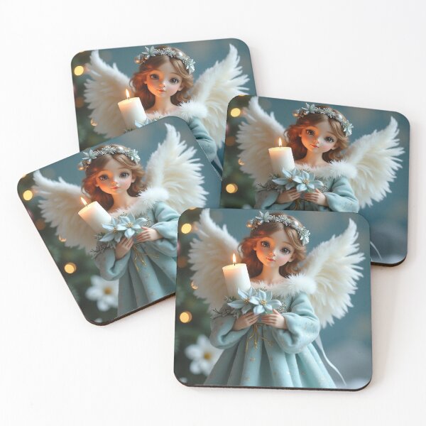 Item preview, Winter Star Angel – Light of Peace designed and sold by Buttonquill.