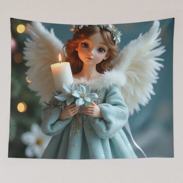 Item preview, Winter Star Angel – Light of Peace designed and sold by Buttonquill.