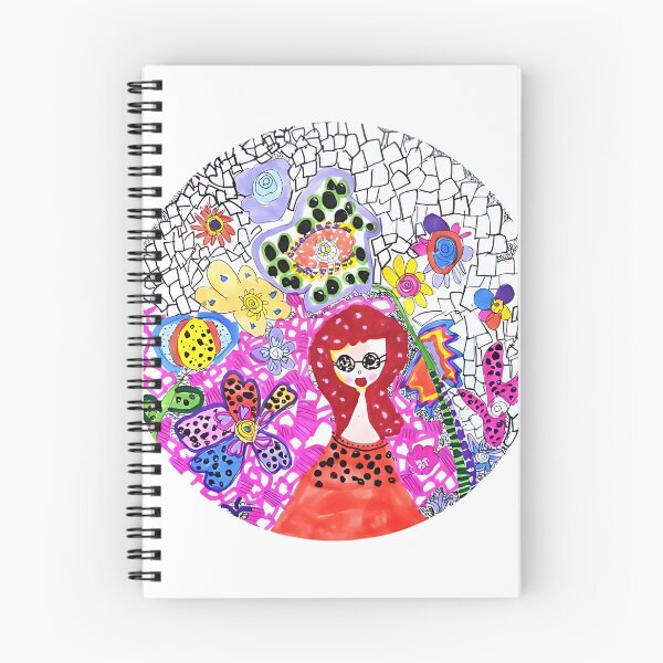 Item preview, Whimsical Girl in a Vibrant Floral Wonderland designed and sold by jessicaSessler.