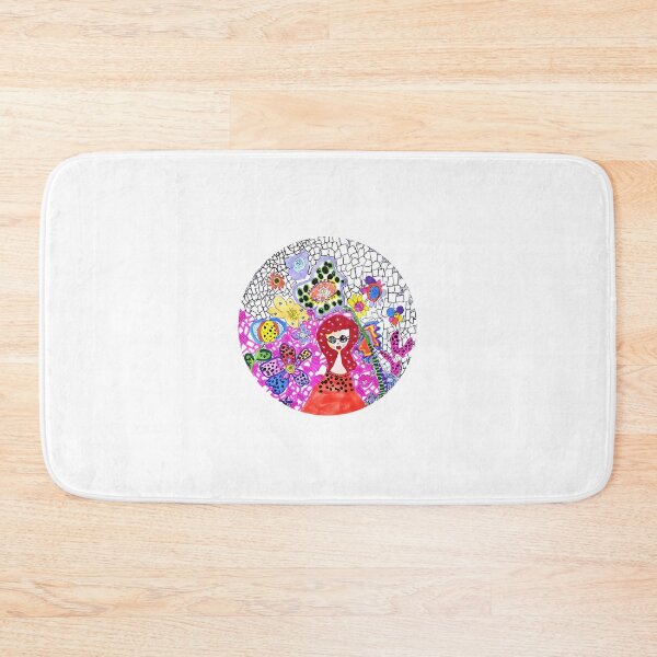 Item preview, Whimsical Girl in a Vibrant Floral Wonderland designed and sold by jessicaSessler.