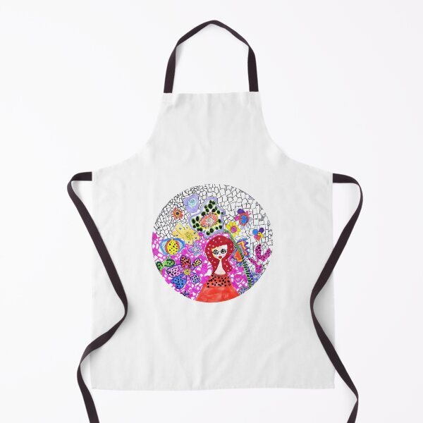 Item preview, Whimsical Girl in a Vibrant Floral Wonderland designed and sold by jessicaSessler.