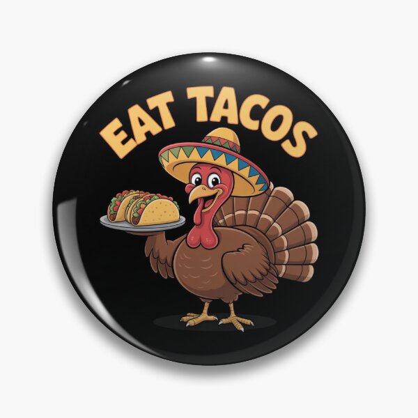 Item preview, Funny Thanksgiving Turkey Eat Tacos Mexican Thanksgiving designed and sold by Dabbing Turtle Designs.