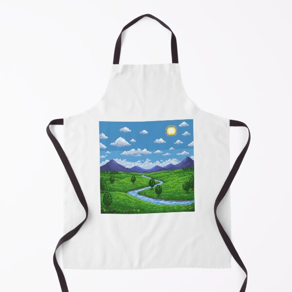 Item preview, Vibrant Pixel Art Landscape - Retro Valley and River Scene designed and sold by Greemo03.