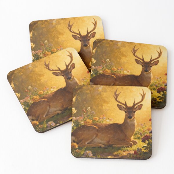Item preview, Deer in the Flowers II designed and sold by silvercalico.