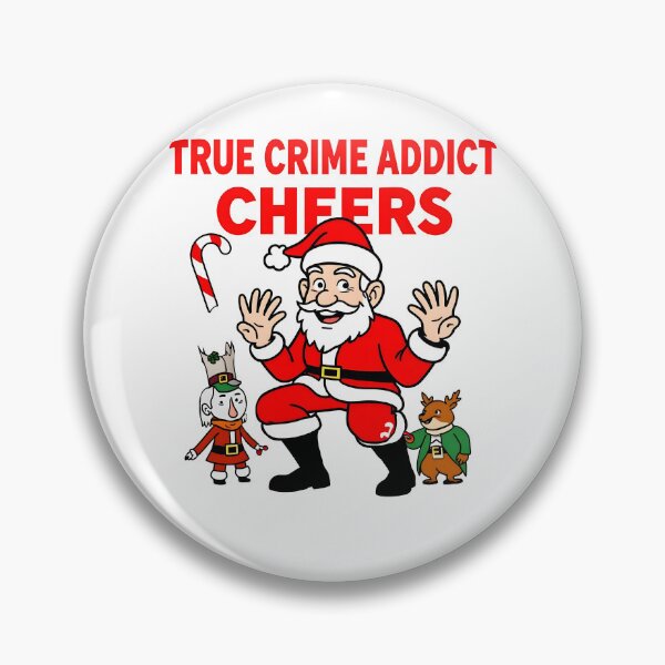 Item preview, True Crime Addict Christmas – Funny Holiday Cartoon Art designed and sold by Dazzle-Sizzle.