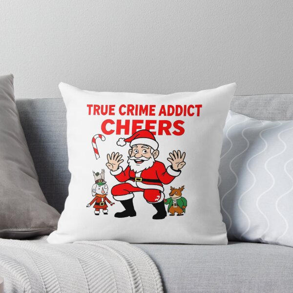 Item preview, True Crime Addict Christmas – Funny Holiday Cartoon Art designed and sold by Dazzle-Sizzle.