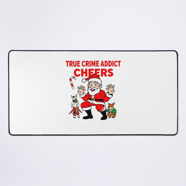 Item preview, True Crime Addict Christmas – Funny Holiday Cartoon Art designed and sold by Dazzle-Sizzle.