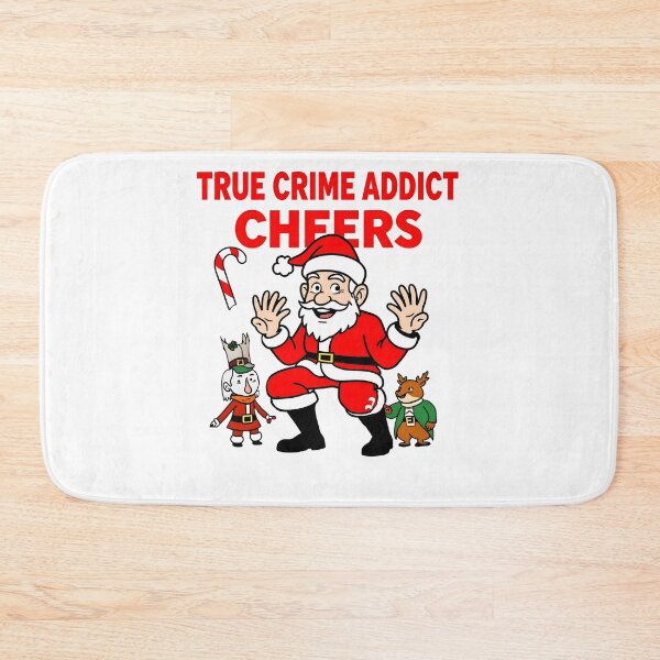 Item preview, True Crime Addict Christmas – Funny Holiday Cartoon Art designed and sold by Dazzle-Sizzle.