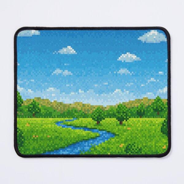 Item preview, Peaceful 16-Bit Pixel Art Meadow - Retro Green Scenery designed and sold by Greemo03.
