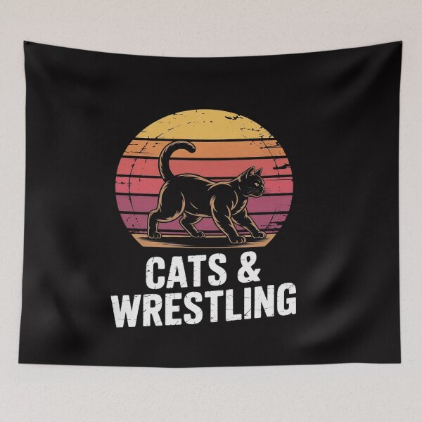 Item preview, Cats and Wrestling Men's or Women's Cat and Wrestler designed and sold by ConceptThena.
