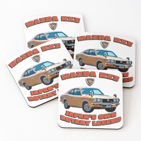 Item preview, Japan’s own Mazda RX3 rotary legend cartoon art designed and sold by Michael van der Hoorn.