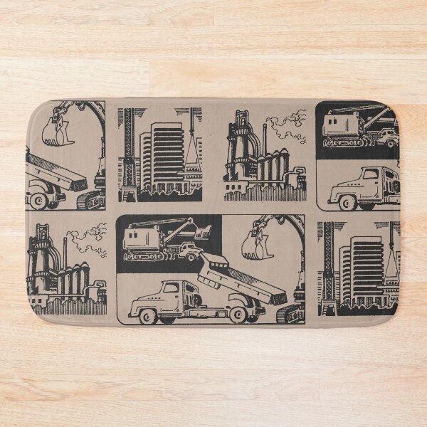 Item preview, Vintage Industrial Construction Illustration designed and sold by FriendsClub.