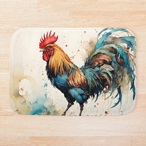 Artikelvorschau, Barnyard Rooster II entworfen und verkauft von Silver Calico Studio.