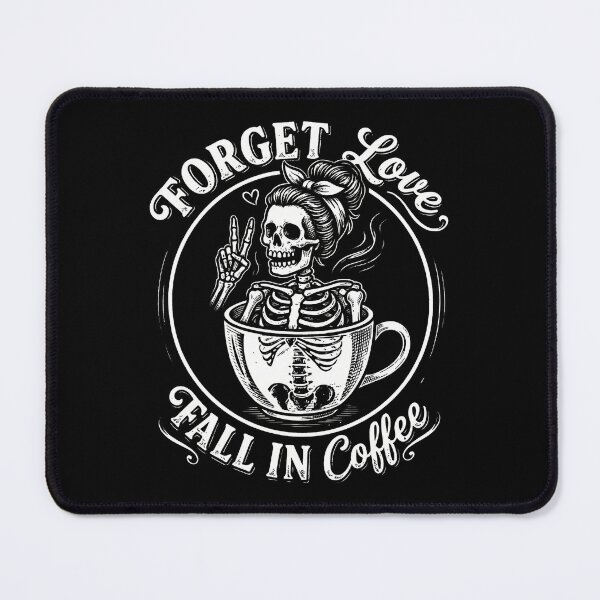 Item preview, Fall in Coffee - Funny Skeleton Mom designed and sold by KaurisDigital.
