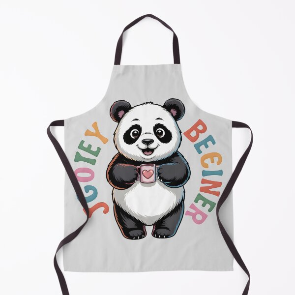 Item preview, Smiling Panda with Mug – Soft Cozy Beginner Artwork designed and sold by SoftyDesigns.