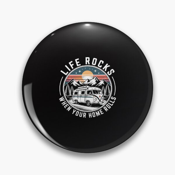 Item preview, Caravan Life Rocks Saying Camping designed and sold by ConceptThena.