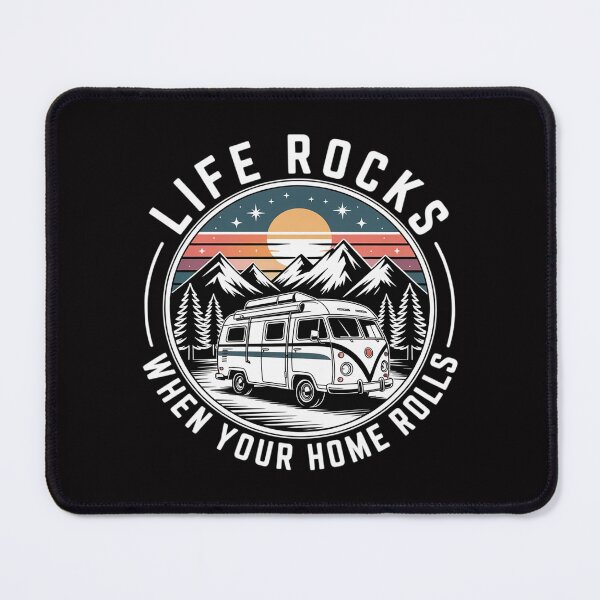 Item preview, Caravan Life Rocks Saying Camping designed and sold by ConceptThena.