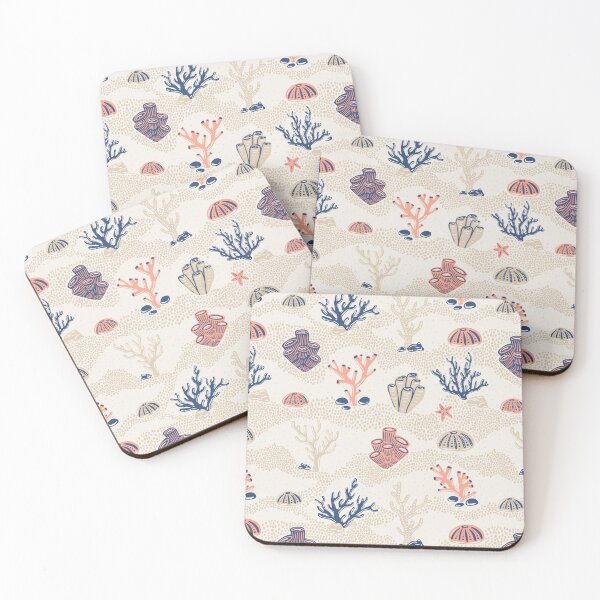 Item preview, Ocean Floor Coastal Beach Coral Pattern designed and sold by Patternandflow.
