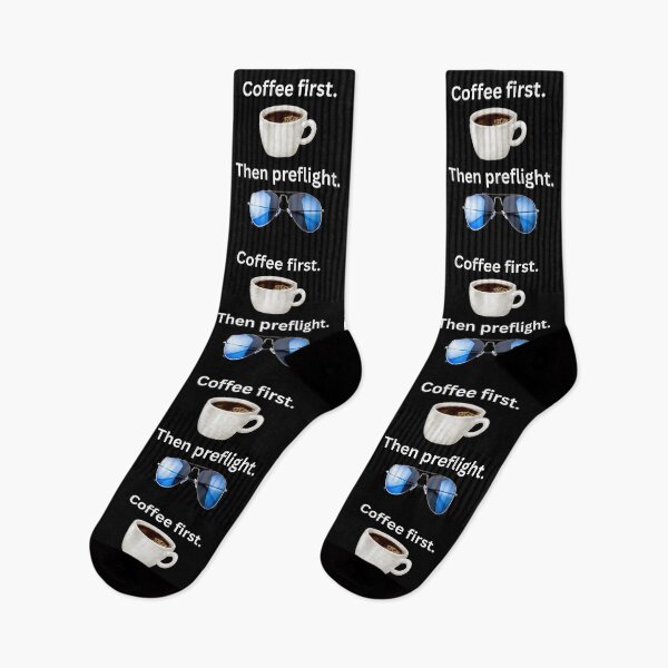 Item preview, Coffee First. Then Preflight. designed and sold by AviationMot.